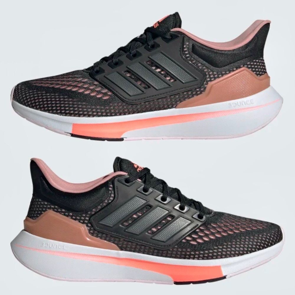 ADIDAS EQ21 Women’s Grey and Pink Running & Cross-Training Shoes Sz 8.5 NWT - Picture 11 of 15